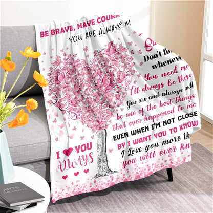 BAOERN Granddaughter Gifts from Grandma Grandpa - Granddaughters Birthday Gifts - Gift for Teen Girls & Kids - Christmas Graduation Present for Granddaughter - to My Granddaughters Blanket 50"x60"