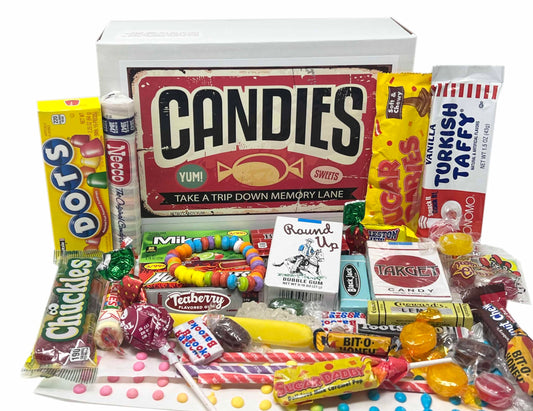 RETRO CANDY YUM Classic Old Fashioned Vintage Candy Assortment for Birthday Party Celebration, Get Well, Thank You, Thinking of You - Jr