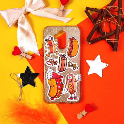 BulbaCraft 100Pcs Hot Dog Stickers for Laptop - Hot Dog Party Decorations, Gifts for Women & Men