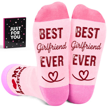 Gifts For Girlfriend - Cute Socks For Her, Unique Ideal Present, Sweet And Fun Surprise For Women
