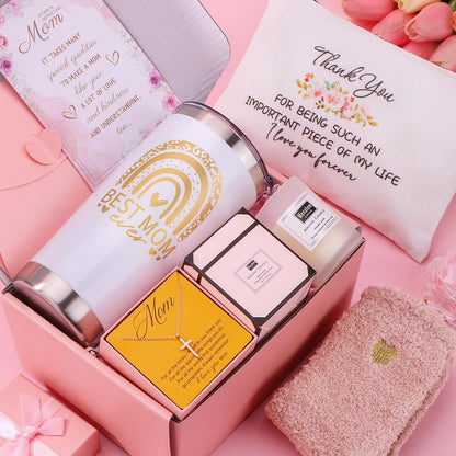 Mothers Day Gifts for Mom from Daughter Son - Unique Mom Birthday Gifts Ideas for Mother in Law, Mama, Stepmom, Best Mom Ever Gift Basket, Personalized Mothers Day Gift Box w/Tumbler