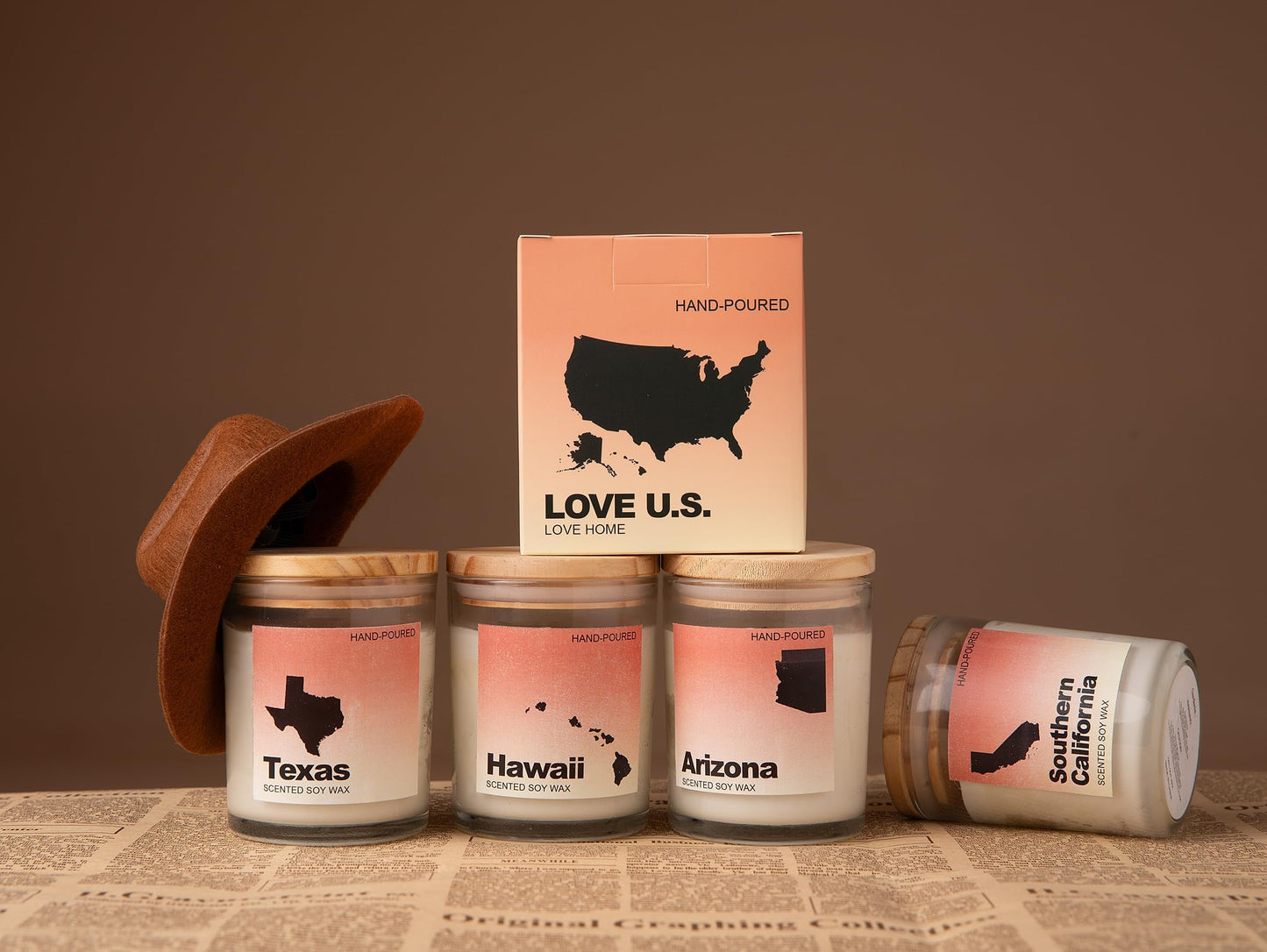 Arizona Gifts, Arizona Souvenirs & Gifts, Home Sick Jasmine Scented Candle, Natural Soy Wax & Natural Essential Oils
