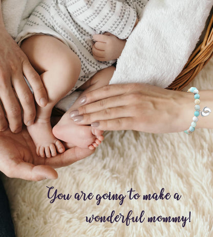 TONY & SANDY New Mom Gifts, Beaded Bracelets for First Time Mom Gifts on Mother's Day, Easter, Birthday, Christmas
