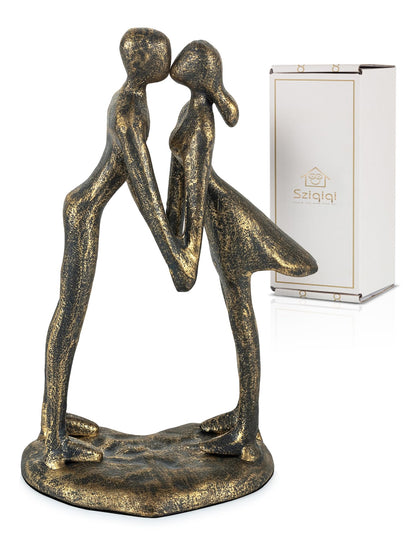 Sziqiqi 8th Anniversary Couple Gifts: 8 Year Anniversary Wedding Gifts for Him Her - 8th Wedding Gift for Husband Wife - Gift for Christmas Birthday Valentines Day Kissing Couple Figurines