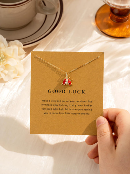 14K Gold Plated Pendant Necklace for Women, Dainty Charm Good Luck Inspirational Gifts for Her Friendship Necklace Cherry, Positive Duck, Shell Pearl Fish Beach Jewelry