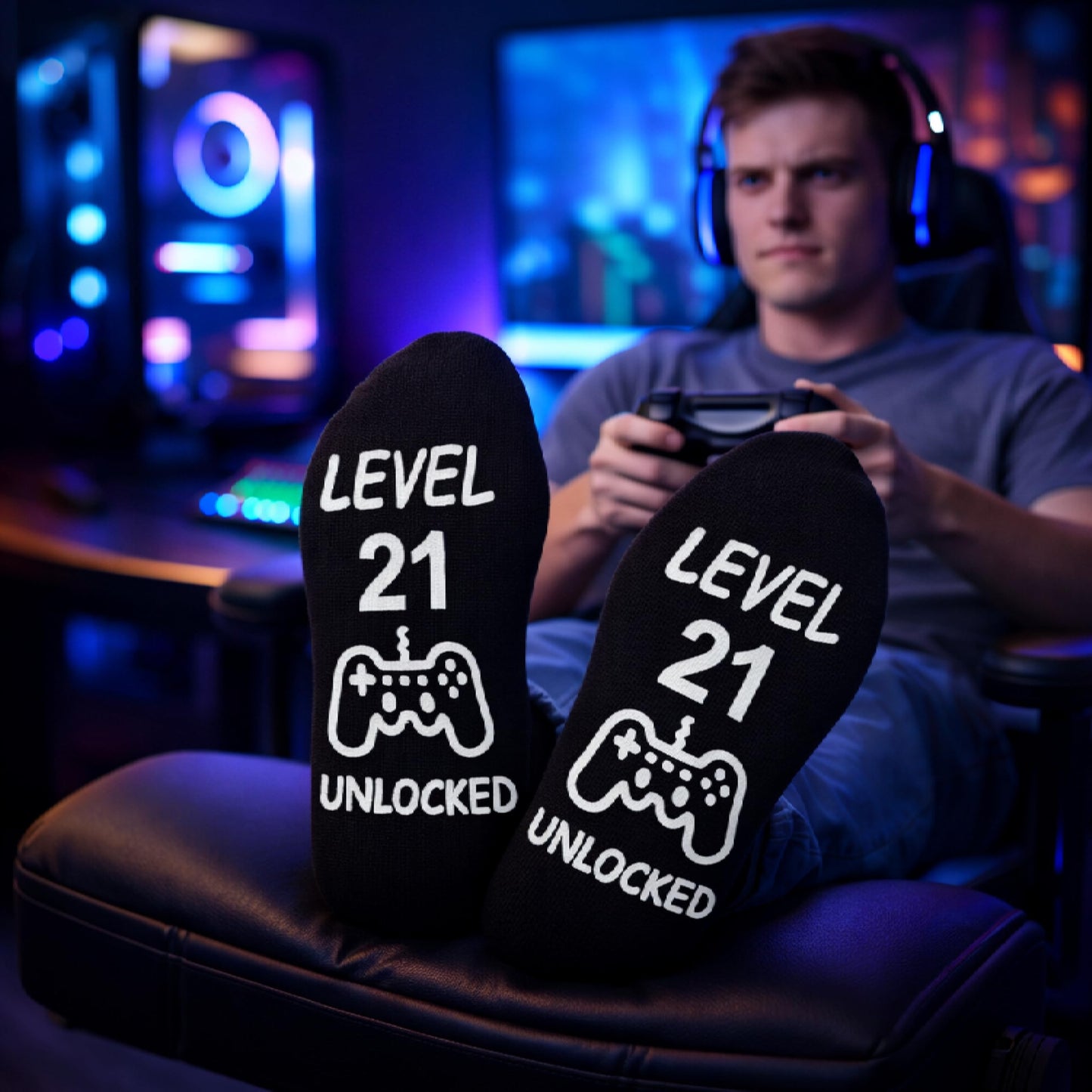 Jeasona Gaming Birthday Socks for Teen Boys Gifts for 13 14 15 16 17 18 Year Old Boy Teenage