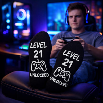Jeasona Gaming Birthday Socks for Teen Boys Gifts for 13 14 15 16 17 18 Year Old Boy Teenage