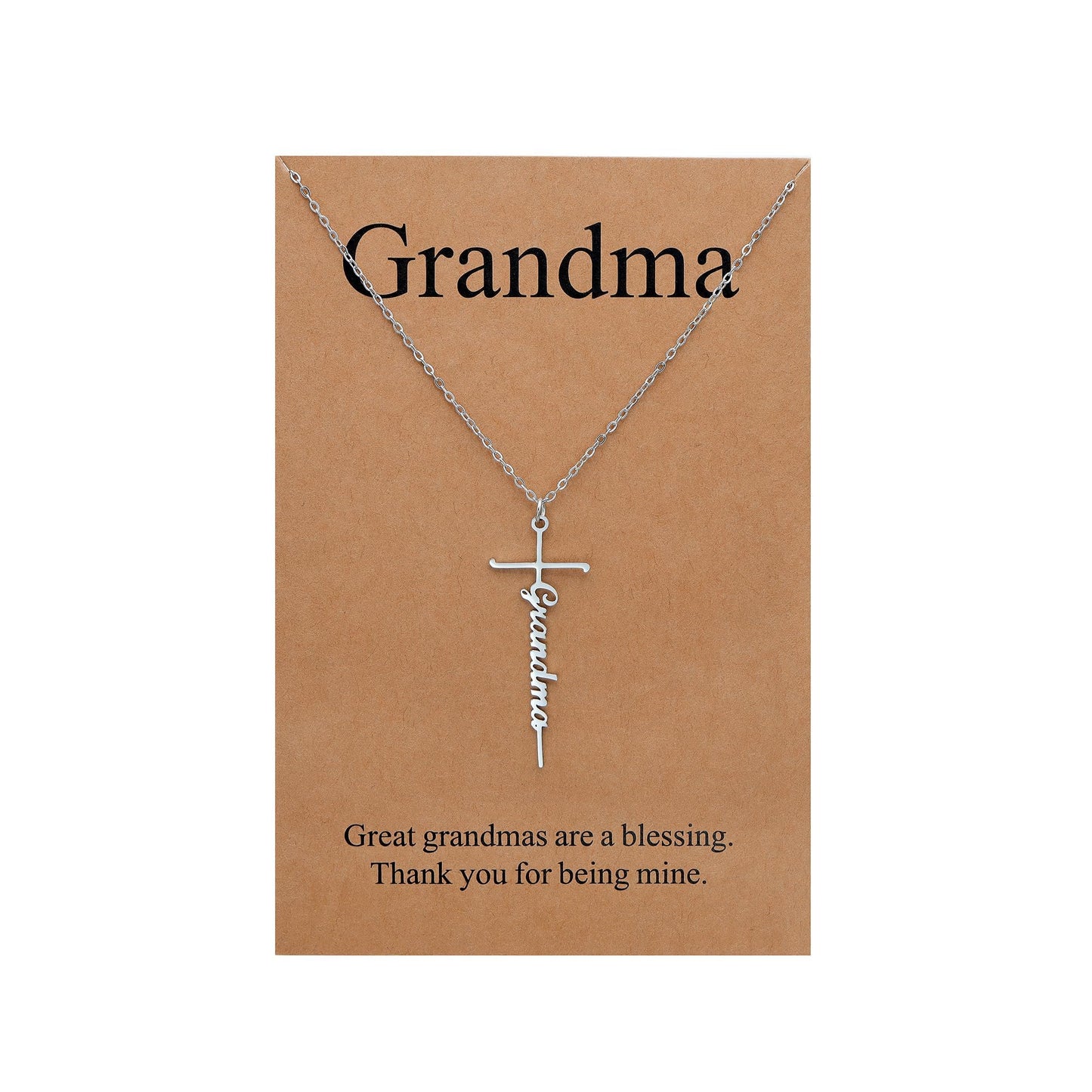 Lcherry Faith Cross Pendant Necklace for Women Religious Christian Jewelry Mother's Day Gifts for Women
