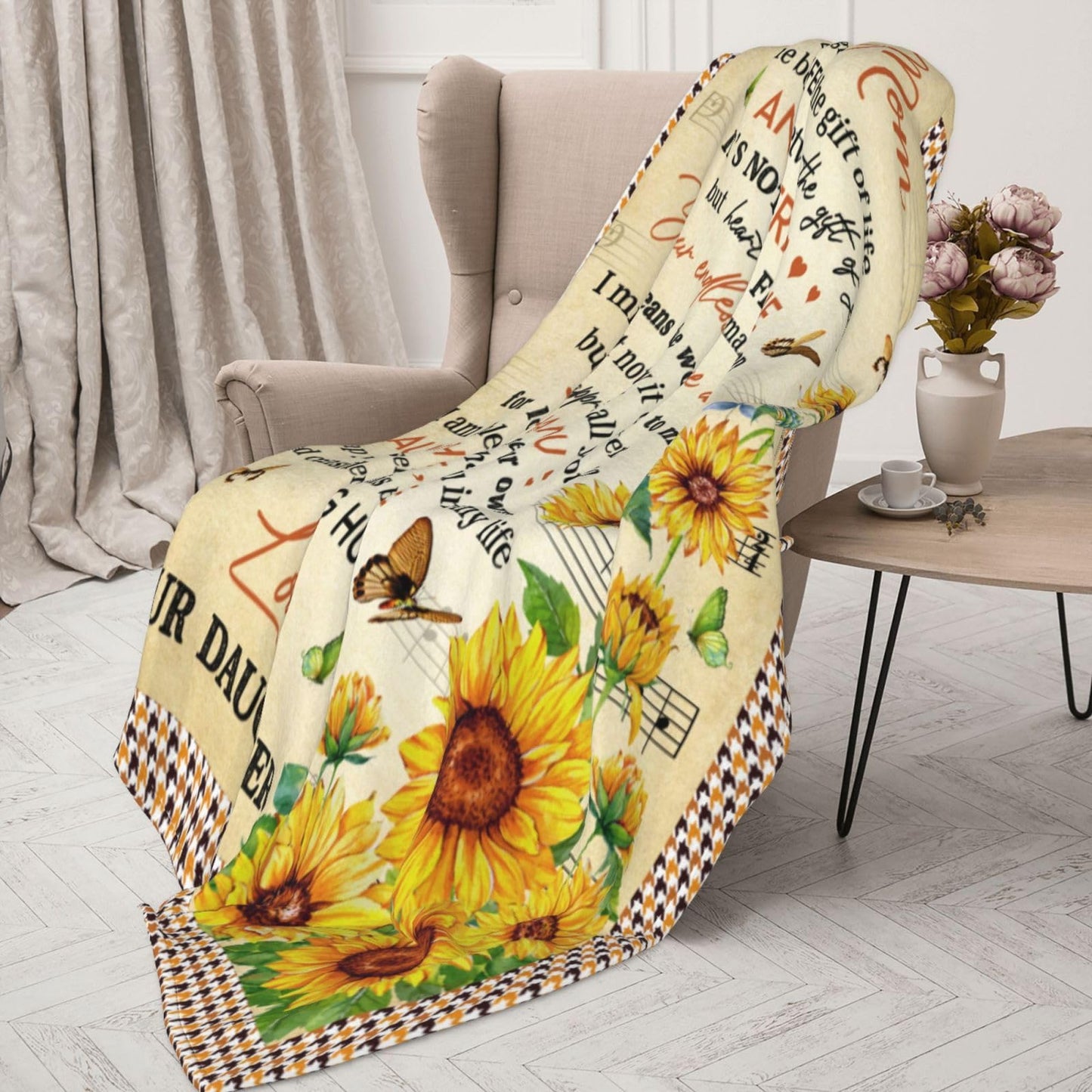 puekrtoa Bonus Mom Blanket 60"X50", Stepmom Gift, Gifts for Bonus Mom/Stepmom from Daughter, Best Bonus Moms Birthday Retirement Gift