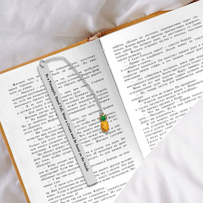 Inspirational Bookmark for Women Pineapple Gift for Women Encouragement Gifts for Daughter Sister Friend Pineapple Birthday Gifts for Women Bookmarks Gifts for Women Booklover