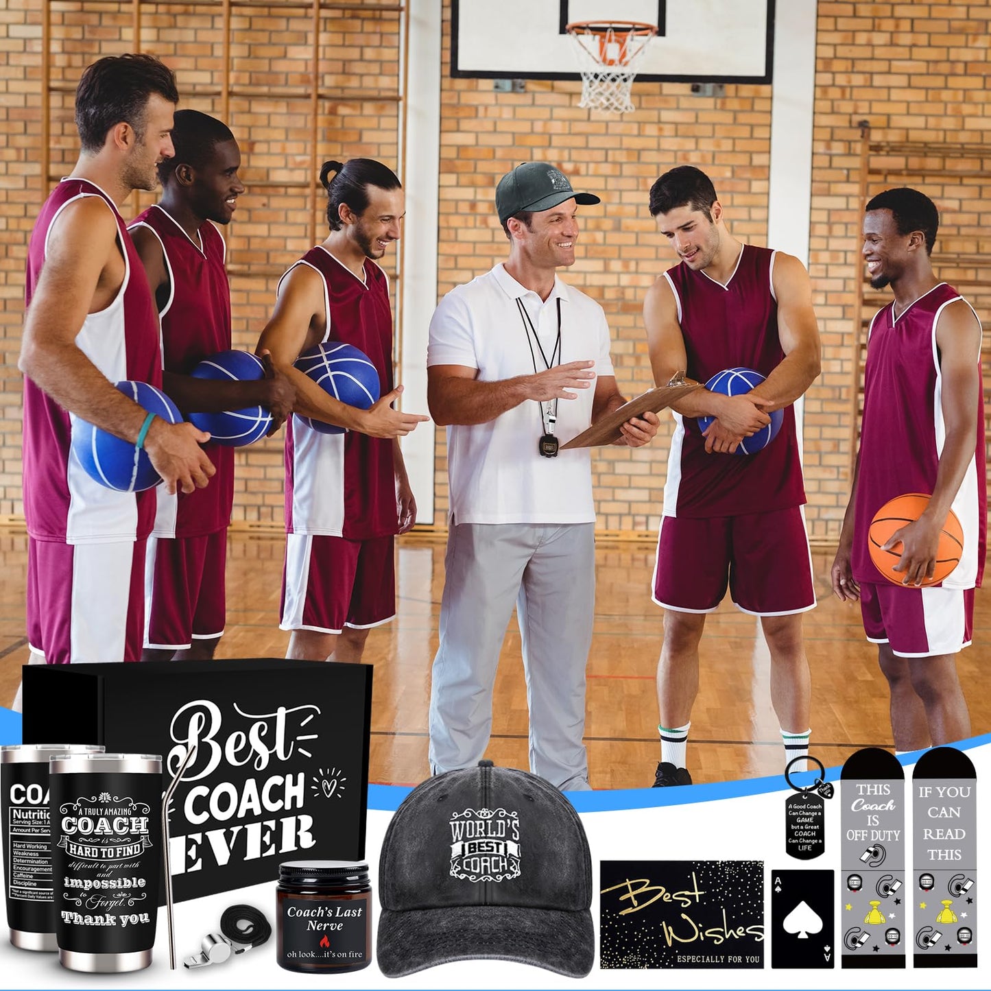 JTAMOHI Coaches Gifts, Best Coach Ever, Coach Appreciation Gift, Thank You Coach Gifts, Christmas Gift for Football, Basketball, Volleyball, Baseball, Softball, Swim Team, Hockey, Golf