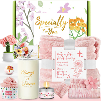 Mothers Day Gifts for Mom Wife Grandma, Unique Birthday Gifts for Women, Care Package Get Well Soon Gift, Relaxing Spa Gift Baskets, Thinking of You Gifts for Mom, Wife, Sister, Best Friend
