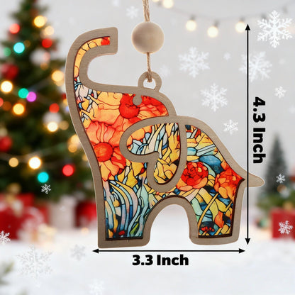 Friendship Elephant Ornament with Story Card - Suncatcher Birthday & Holidays Gifts for Women friends ,Best Friend & Sister Special Bond Decor Unique Mother’s Day gift for friends