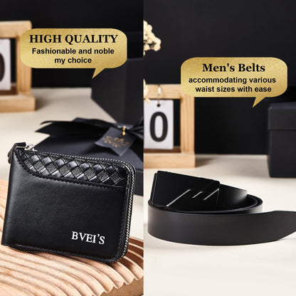 9-piece birthday gift set, men's gift basket, father's gift box, suitable for men. (Black)