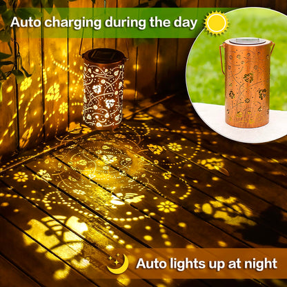 Ladybug Solar Lanterns Outdoor Waterproof Hanging Solar Lights Ladybug Gifts for Women Men Metal Decorative LED Ladybug Lanterns for Garden Decor,Yard,Patio,Lawn,Tabletop,Pathway,Landscape
