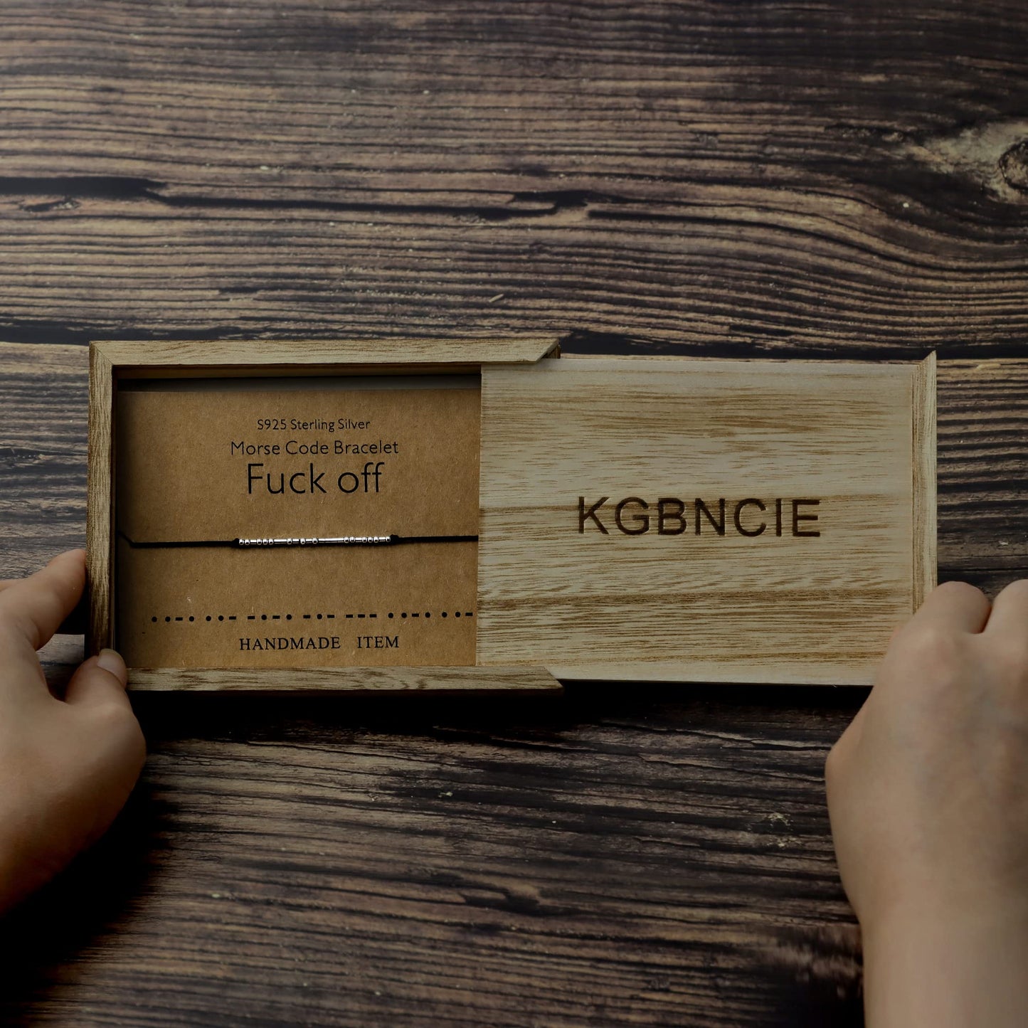 KGBNCIE Inspirational Gifts for Women, Morse Code Funny Gifts Bracelets for Women, Morse Code Bracelets Friend Gifts