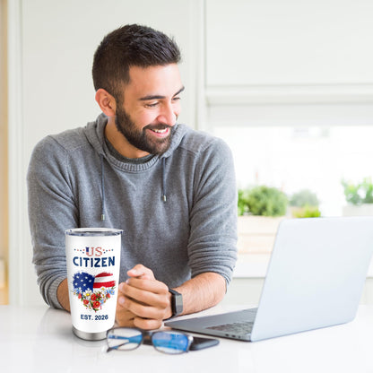 Citizenship Gifts, Patriots Gifts, New US Citizen Gift ideas 2026, Citizenship Party Decorations, American Flag Citizenship Tumbler 20oz
