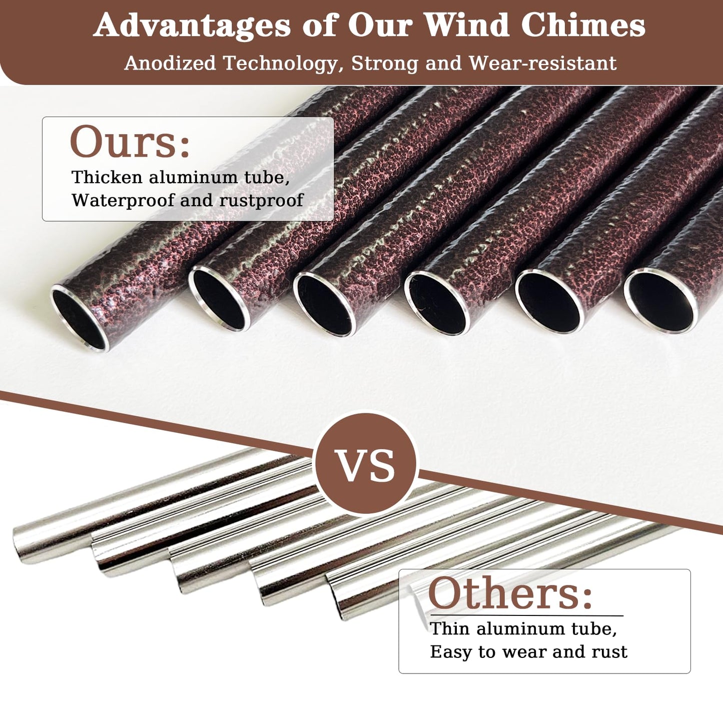 70th Birthday Gifts for Women, 32” Wind Chimes 70 Year Old Birthday Gifts for Mom Grandma Wife