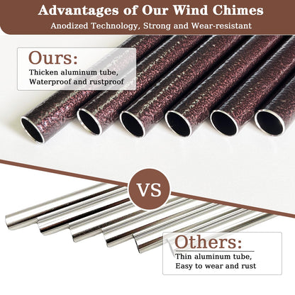 70th Birthday Gifts for Women, 32” Wind Chimes 70 Year Old Birthday Gifts for Mom Grandma Wife