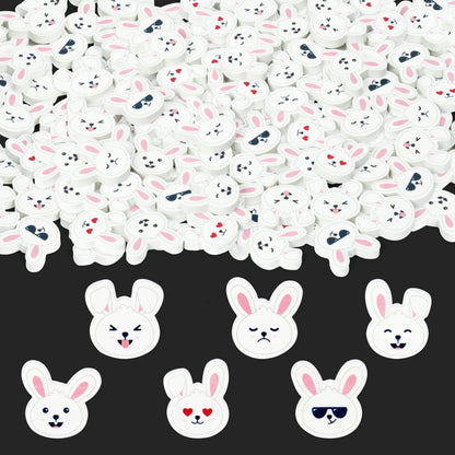 Easter Bunny Mini Erasers for Kids - 60Pcs Spring Gifts Easter Rabbit Pencil Erasers Cute Rabbit Ears Face 3D Puzzle Desk Pet Stationery for Classroom Reward Basket Stuffers Birthday Party