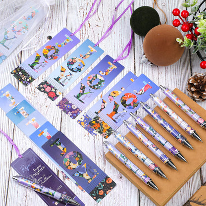 Gersoniel 36pcs/12sets Christian Mothers Day Gifts Bulk for Church Happy Mother's Day Bible Verse Bookmark Ballpoint Joy in The Journey Religious Christian Gifts for Women for Mom Gift Prayer Supplies
