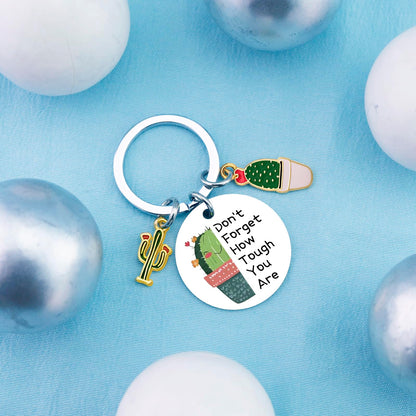 Cactus Gifts Plant Lover Gifts for Women Plant Keychain Arizona Gift Cactus Decor Succulent Gift Encouragement Keychain For Women Succulent Decor