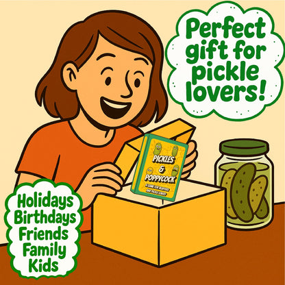 A Card Game for Bluffers and Pickle Lovers - The Perfect Pickle Gift - Card Games for Adults and Kids - Pickle Stuff, Pickle Themed Gifts, Pickle Party, Pickle Lover Gifts - 2-8 Players and Ages 8+