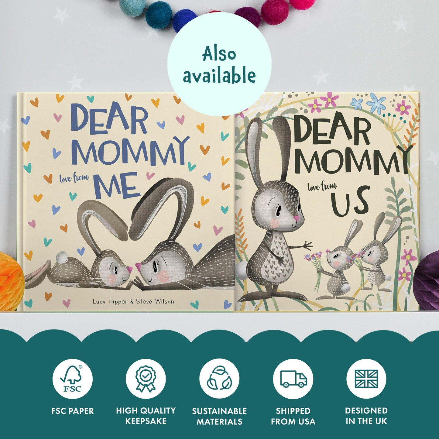 Dear Mommy Love From Me: A Heartwarming Hardcover Gift Book for Moms - Perfect Mother’s Day Gift from Daughter or Son - Personalizable Keepsake for ... Christmas or just because they love Mommy