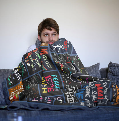 Math Gifts for Men/Women, Math Teacher Appreciation Gifts, Graduation/Birthday Gifts for Math Lovers Blanket 60X50in