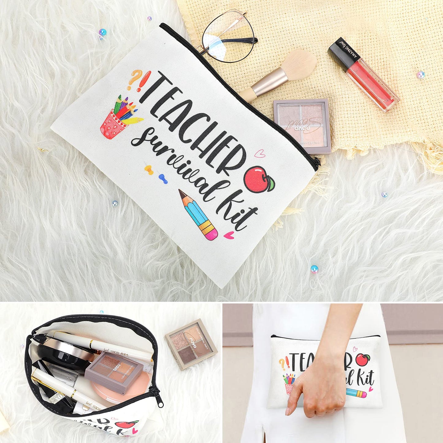 Best Teacher Appreciation Gifts for Women, Christmas, Birthday, Back to School, Thank You Gifts for Teacher, 12 oz Tumbler Gift Basket