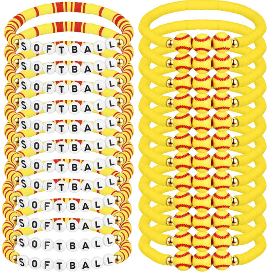 Huquary 24 Pack 2026 Senior Basketball, Baseball, Softbal, Soccer, Tennis, Football, Volleyball Team Gifts Bulk Adjustable Beaded Bracelets Sports Party Favors