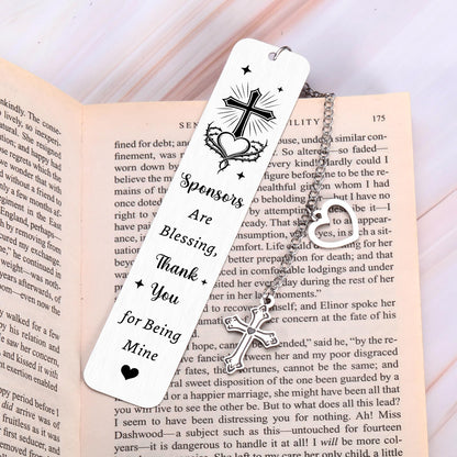 Catholic Confirmation Sponsor Gifts for Women 2026, Mothers Day Catholic Bookmark Gifts for Godmother Confirmation Sponsor Women Christian Confirmations Gift, Thank You Appreciation Gift for Sponsors