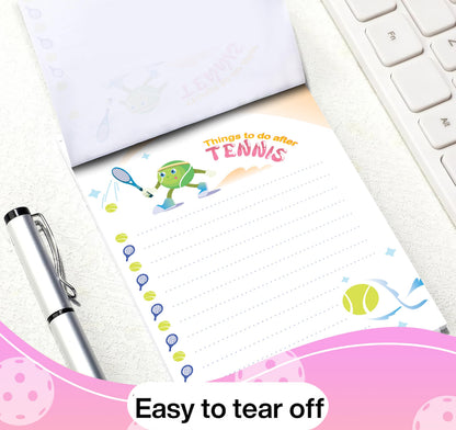 3pcs -150 pages Funny Tennis-Memo Notepads - Funny Tennis Gifts - Cute Note Pads, Mother-day Gifts Stick Anywhere – Capture Every Idea, Mothers Day