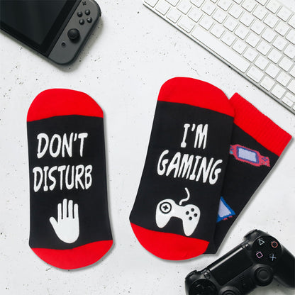 Kelool Fathers Day Socks Gifts for Men Dad Do Not Disturb I'm Gaming Funny Men Sock Gifts From Daughter Wife Son Kids Teen