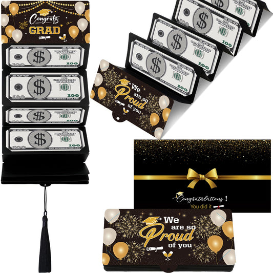 Graduation Gifts, Graduation Money Holder with 10 Bill & Card Slots and Envelope, Congratulation Cash Gift Card Holder for College Graduates 2026