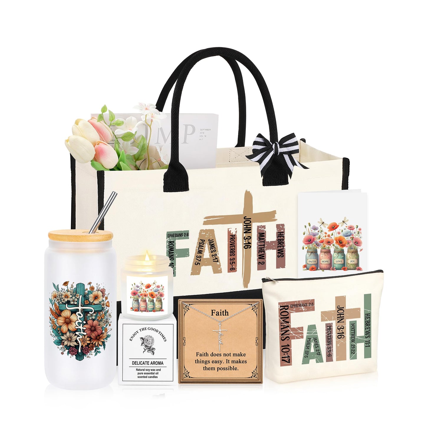 Christian Religious Gifts for Women Faith, Christmas Birthday Gifts for Christians Women Mom Daughter Sister Aunt Teacher Best Friend Grandma Easter Valentines Mothers Day Ideas Present