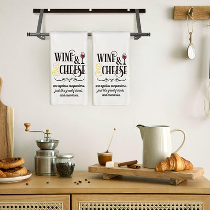 Wine Kitchen Towels, Wine Gifts for Lovers Women, Bar Towels for Home Bar Kitchen, 16x24 Inch