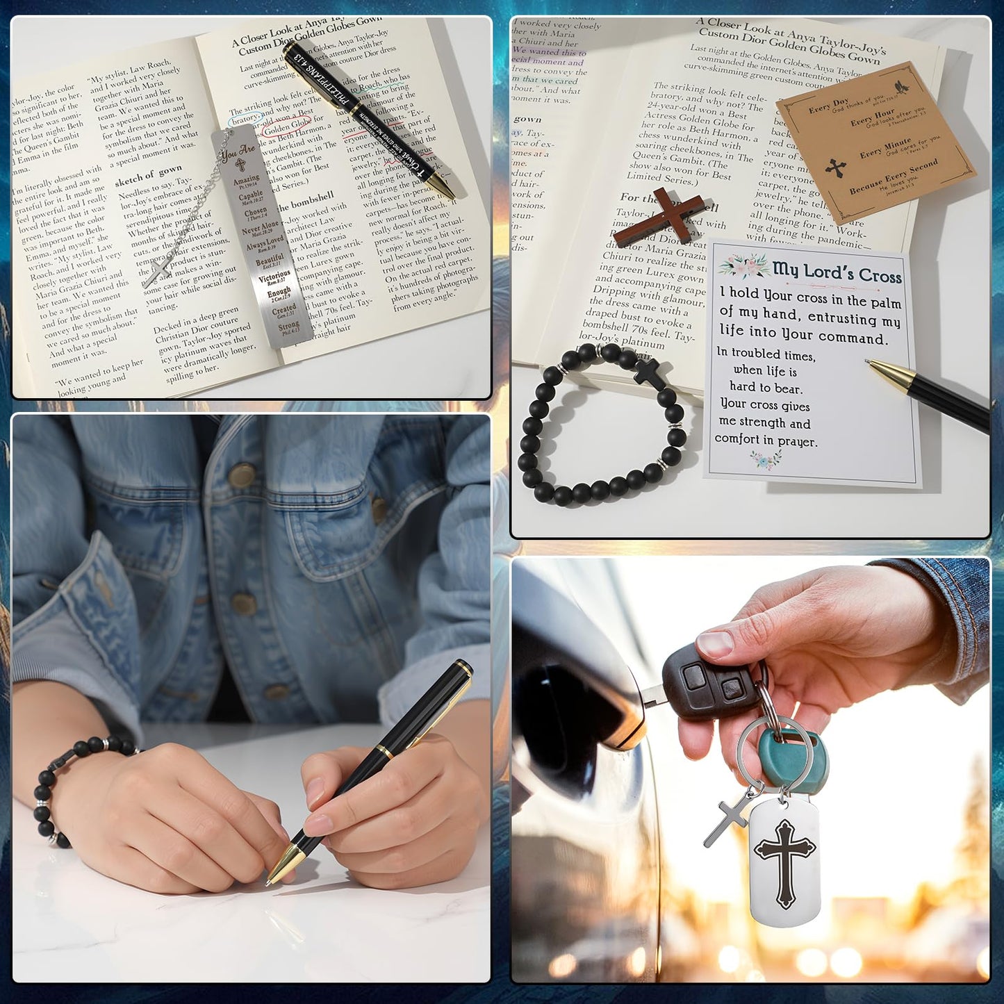 10 Pcs Pastor Appreciation Gifts for Men, Christian Pastor Gifts for Dad Husband Grandpa Male Friends Coworker Birthday Christmas