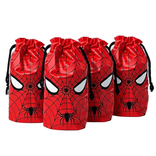 30 Pcs 7 x 10Inch Spider Themed Gift Bags Spider Themed Treat Goodie Bags for Birthday Party Supplies Video Game Party Candy Bag