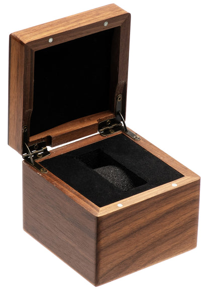 Single Walnut Wooden Watch Box Watch Storage Travel Case Organizer for Men and Women Wristwatch Display Box Holder