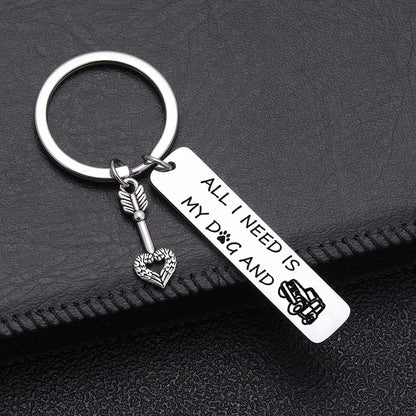 Wrangler SUV Lover Gift Keychain - Dog Mom SUV Keychain