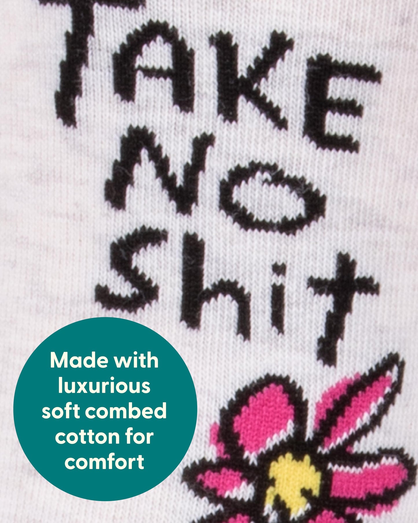 Blue Q Women's Funny Novelty Crazy Crew Socks with Sayings