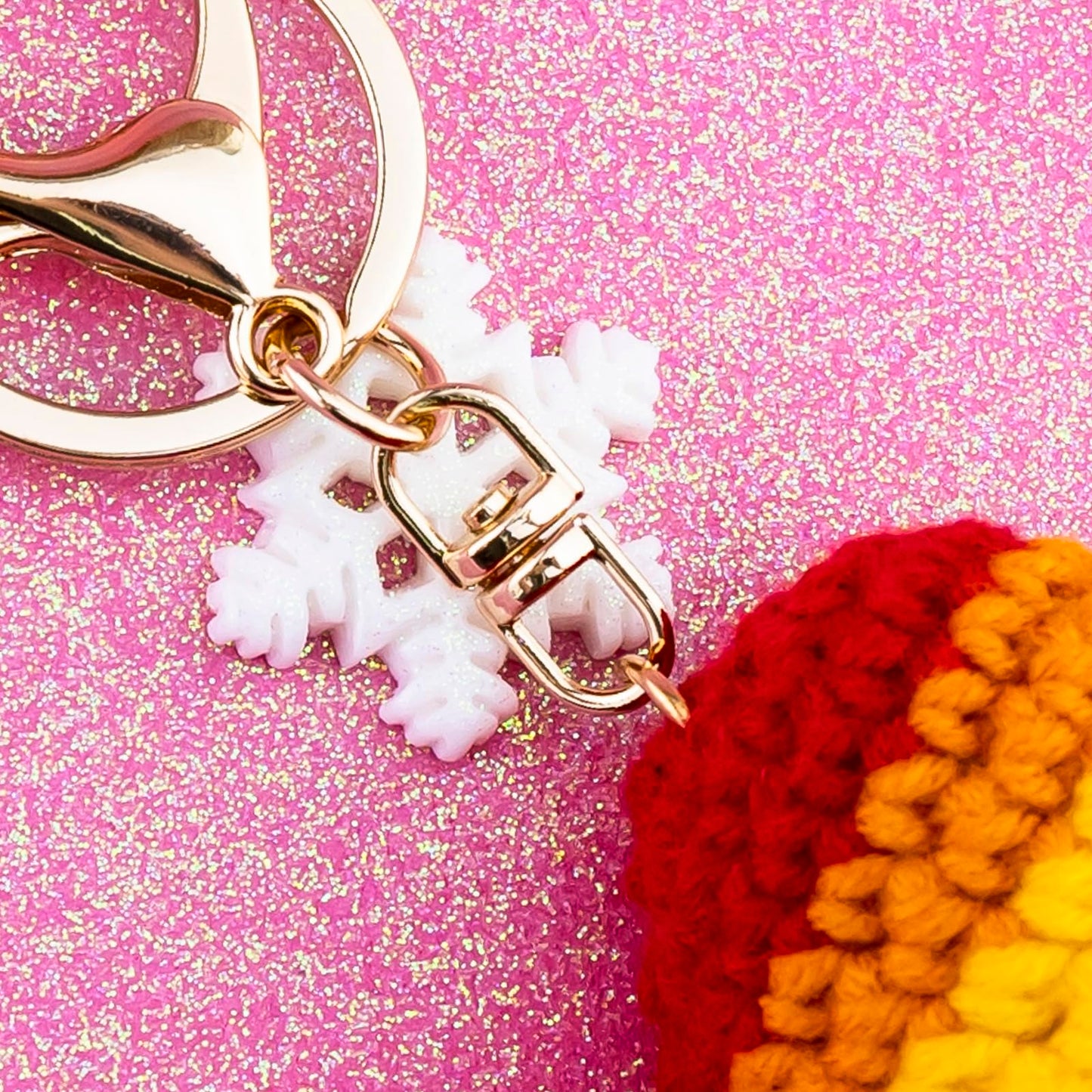 Lesbian Stuff LGBTQ Gifts for Girlfriend Boyfriend Crochet Rainbow Keychain Lesbian Gifts Gay Pride Accessories