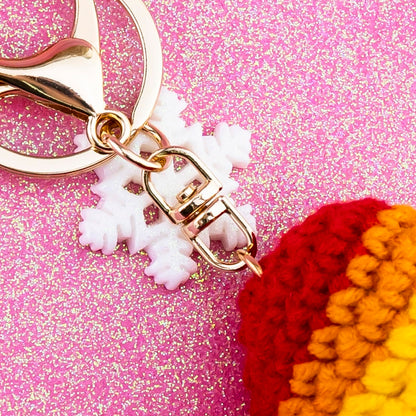 Lesbian Stuff LGBTQ Gifts for Girlfriend Boyfriend Crochet Rainbow Keychain Lesbian Gifts Gay Pride Accessories