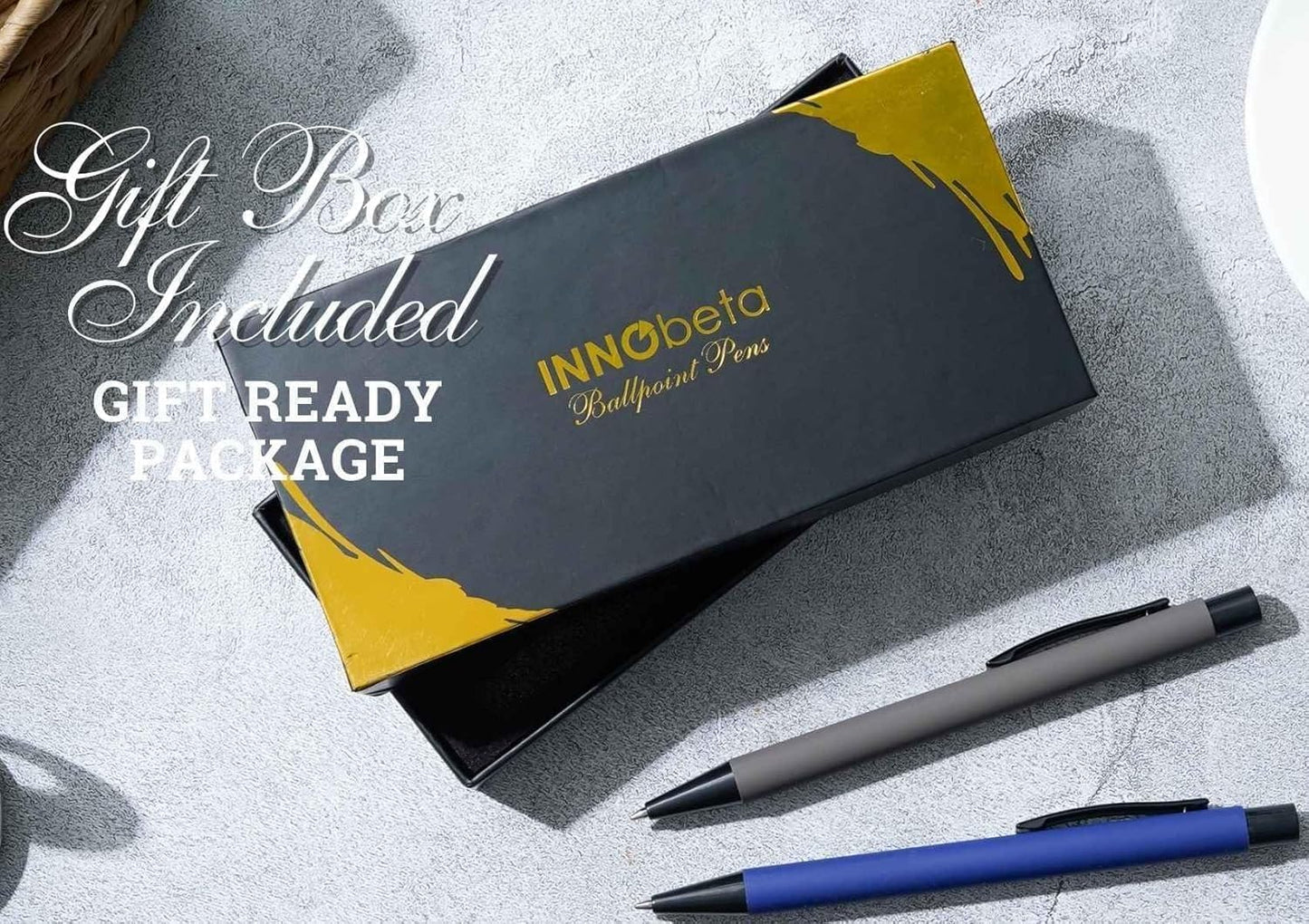 InnoBeta Bowling Gifts for Bowling Lovers, Ballpoint Pen Set of 4, Perfect for Christmas & Birthday