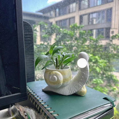 Snail Planter Penis Planter Penis Plant Snail Flower Pot Indoors and Outdoors Resin Fun Flower Pot Mischievous Joke Gift