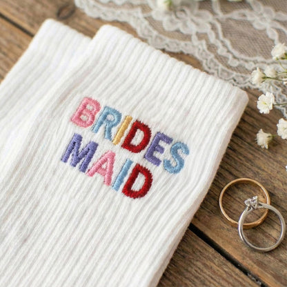 Bride Socks For Women - Bride to Be Gifts, Bachelorette Gifts for Bride, Bachelorette Party Accessories, Wedding Party Favor