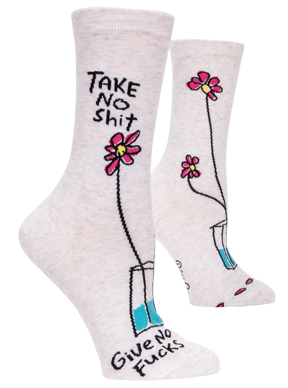 Blue Q Women's Funny Novelty Crazy Crew Socks with Sayings