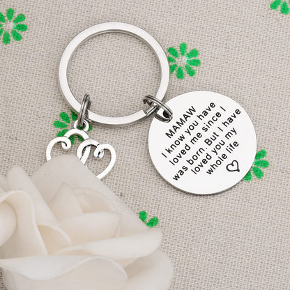 Mamaw Gifts Keychain for Women - Best Mamaw Ever Key Chains Gift