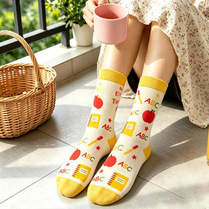 Teacher Appreciation Gifts,Teacher Gifts Socks for Christmas Valentines Back to School Graduation End of Year